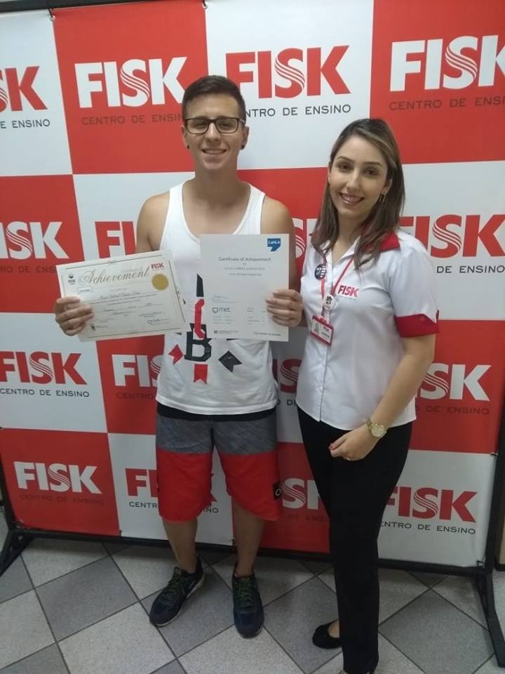 Fisk Caçapava/ SP - Entrega de certificados - maio 2018