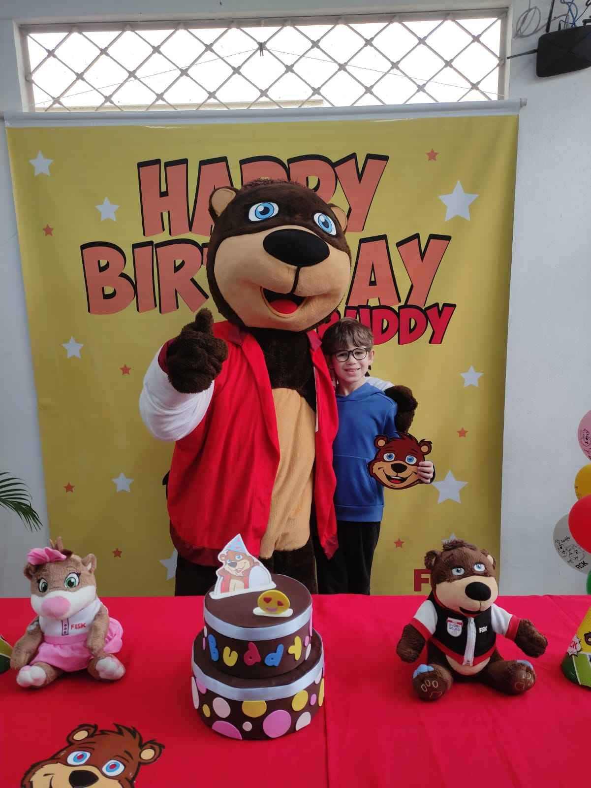 Fisk Taubaté/SP - Aniversário do Buddy, Mascote Fisk