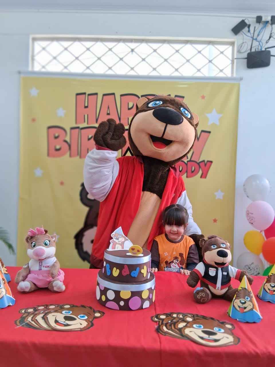 Fisk Taubaté/SP - Aniversário do Buddy, Mascote Fisk